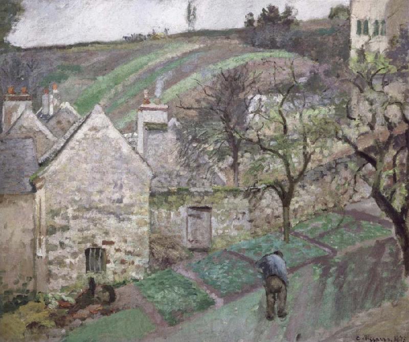 Camille Pissarro Hill at L-Hermitage,Pontoise Coteau de L-Hermitage,Pontoise Spain oil painting art